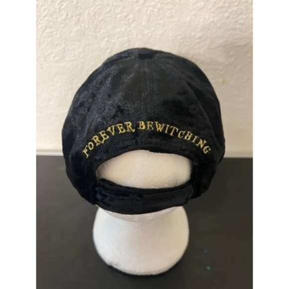 Hocus Pocus Hat Embroidered Black Velvet Disney Cap Sanderson Sisters Halloween - Picture 3 of 7